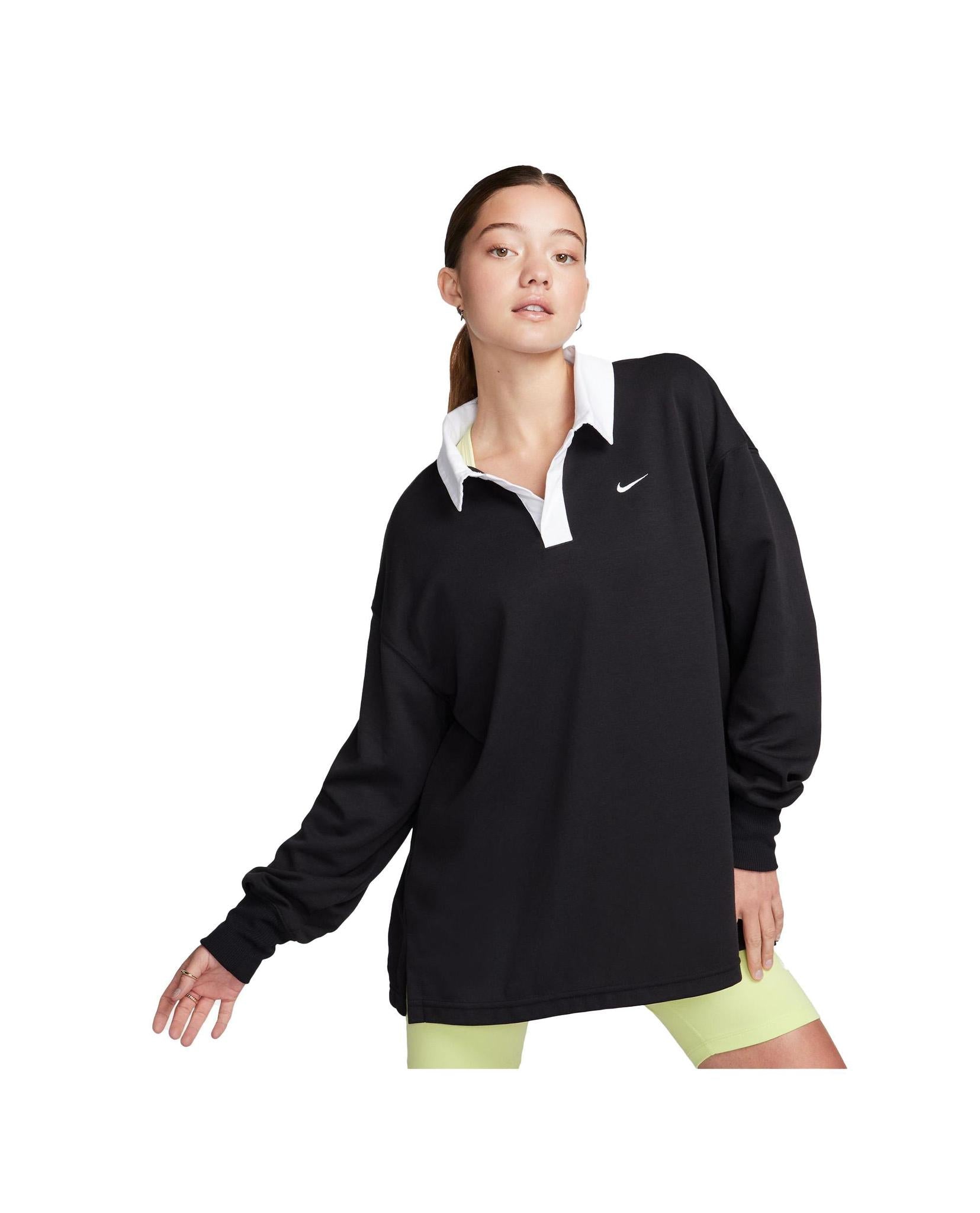 Nike Sportswear Essential Women's Oversized Long-Sleeve Polo.